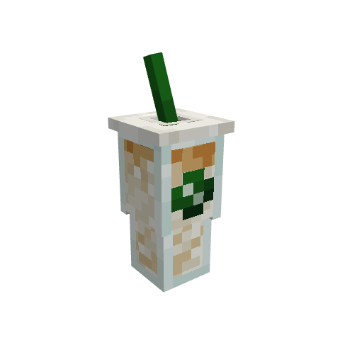 Caramel Frappuccino, voxel model preview