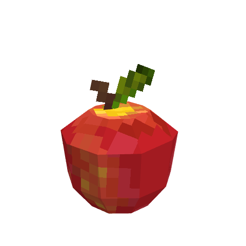 Apple, voxel model preview