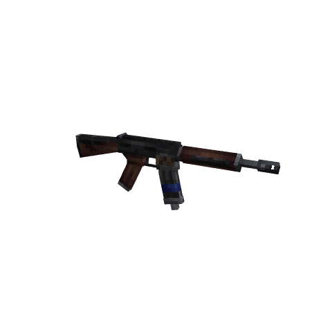 Survival AR-15, voxel model preview
