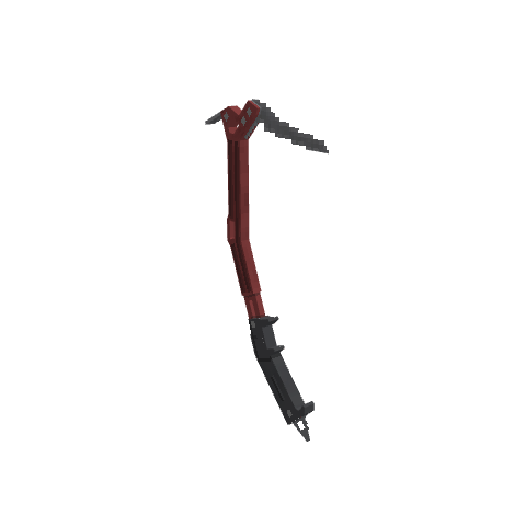 Red Rebel Pick, voxel model preview