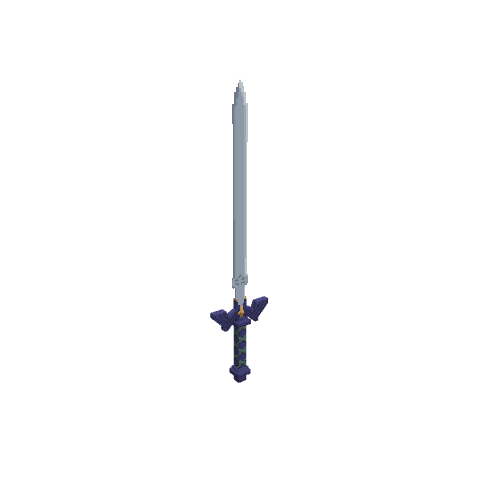 Master Sword (128x), voxel model preview