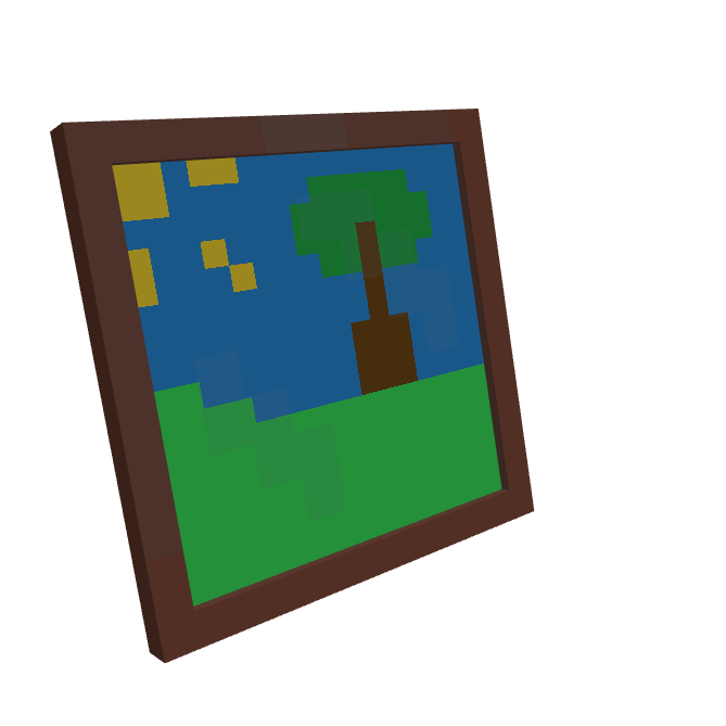 Picture Frame, voxel model preview