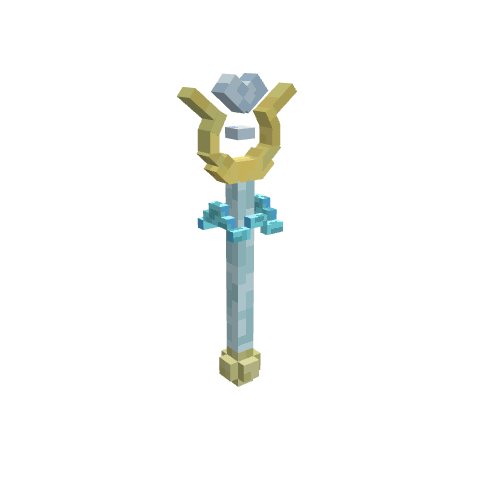 Kingdomrulestaff, voxel model preview