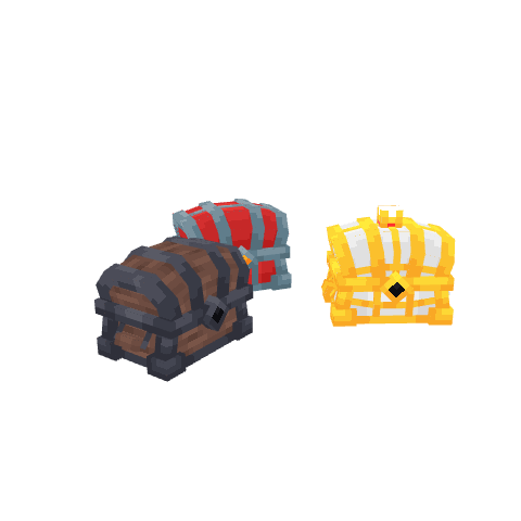 3 Crates, voxel model preview